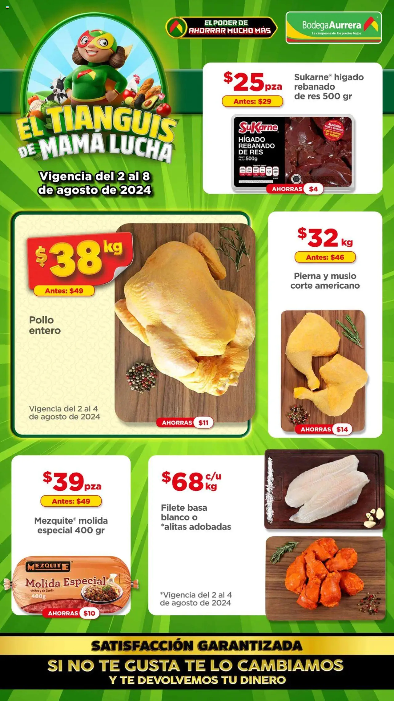Catálogo ofertas BODEGA AURRERÁ 05/08/2024 - 08/08/2024 folleto Tianguis De Mamá Lucha