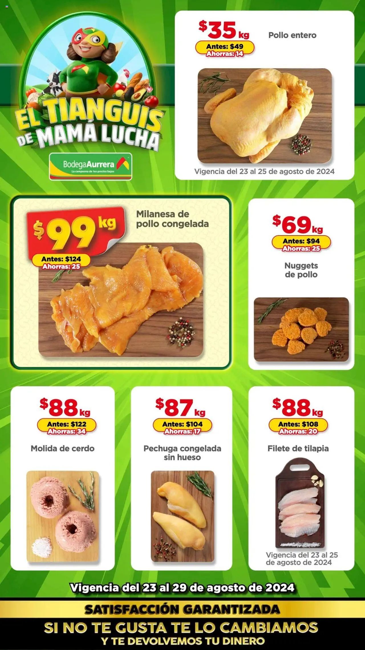 Catálogo ofertas BODEGA AURRERÁ 23/08/2024 - 29/08/2024 folleto Tianguis De Mamá Lucha 